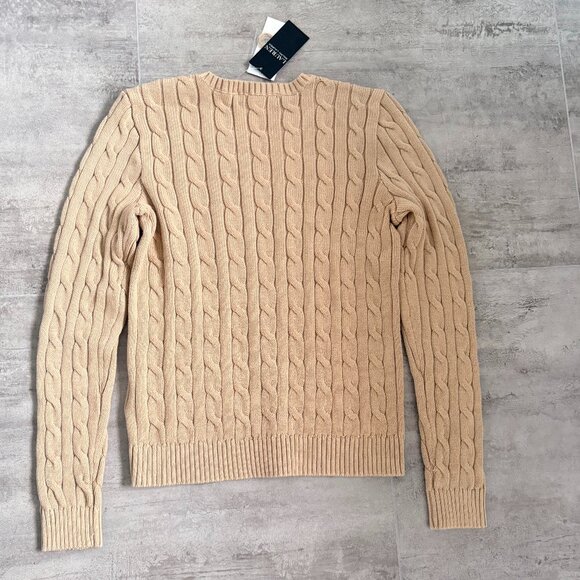 NWT Ralph Lauren Button-Trim Cable-Knit Cotton Sweater Size S - Picture 8 of 13